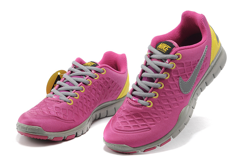 Hot Nike Free Tr Fit Women Shoes Hotpink/Gray